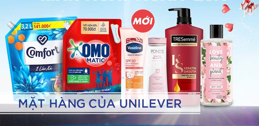 Các sản phẩm của công ty Unilever