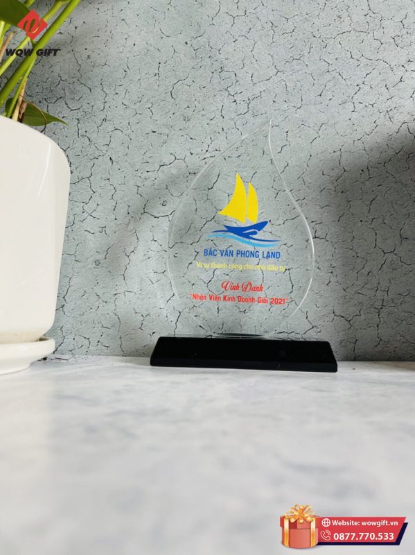 Dự án kỷ niệm chương pha lê vinh danh nhân viên công ty Bắc Vân Phong Land