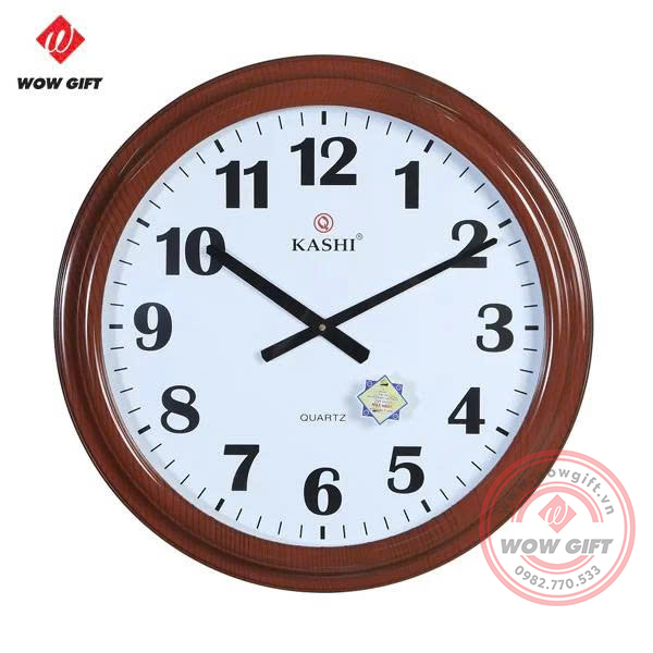 đồng hồ treo tường in logo